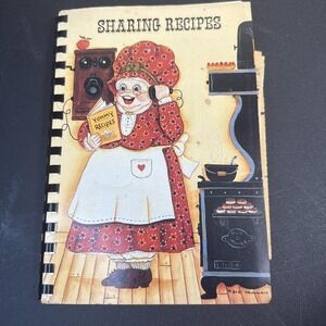 Vintage 1988 Sharing Recipes Cookbook Virginia‎ Beach School Nurses Assoc